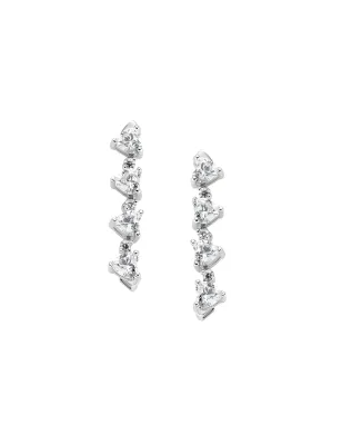 Orecchini Quadricuore Magnetico Bianchi Donna Amen  EMHBB Amen