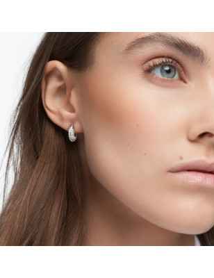 ORECCHINI CERCHIO RODIO DONNA SWAROVSKI DEXTERA 5618306 Swarovski