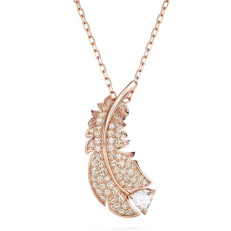 COLLANA PENDENTE PIUMA DONNA NICE SWAROVSKI COLLANA PENDENTE PIUMA DONNA NICE SWAROVSKI