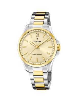 OROLOGIO SOLAR ENERGY BICOLORE DONNA FESTINA 