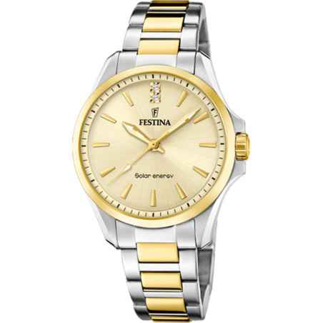 OROLOGIO SOLAR ENERGY BICOLORE DONNA FESTINA 