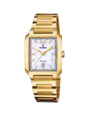 OROLOGIO PLACCATO ORO ON THE SQUARE DONNA FESTINA 