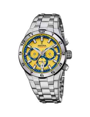 OROLOGIO CHRONO BIKE GIALLO UOMO FESTINA 