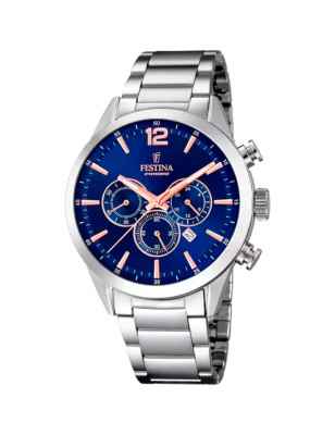 OROLOGIO ACCIAIO 43MM UOMO FESTINA TIMELESS CHRONOGRAPH