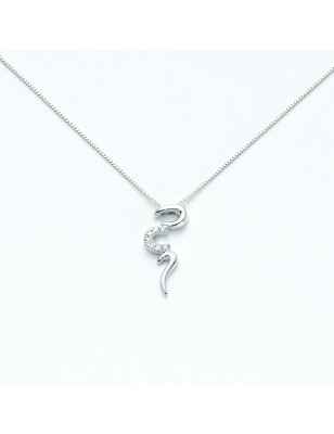 COLLANA PENDENTE SERPENTE DONNA MILUNA I DIAMANTI