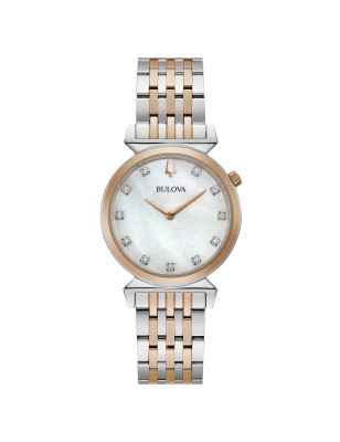 OROLOGIO BICOLORE DONNA BULOVA CLASSIC DIAMONDS 98P192 Bulova