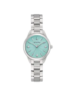 OROLOGIO LADY PETITE TURQUOISE DONNA BULOVA SUTTON