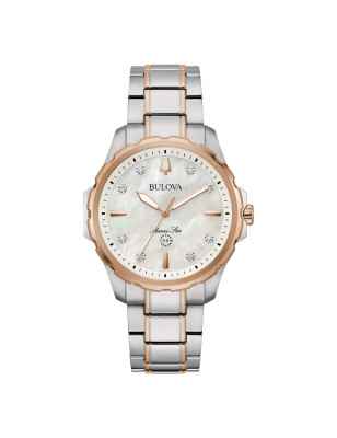 OROLOGIO LADY ACCIAIO BICOLORE DONNA BULOVA MARINE STAR