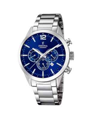 OROLOGIO BLU 45MM UOMO FESTINA TIMELESS CHRONOGRAPH