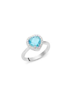 ANELLO CUORE M18 DONNA MILUNA GEMMA DEL CIELO