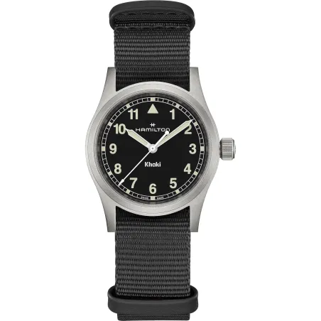 OROLOGIO AL QUARZO 33MM CINTURINO NATO NERO DONNA HAMILTON KHAKI
