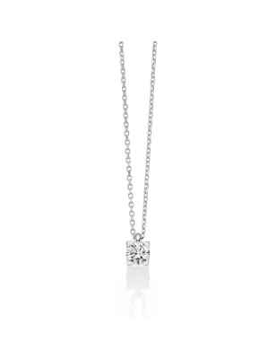 COLLANA PUNTO LUCE ORO BIANCO DONNA MILUNA I DIAMANTI CLD4512-030 Miluna