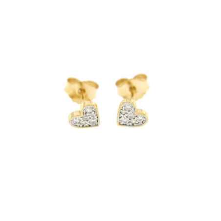 Orecchini in argento a lobo cuore Donna Rue Des Mille