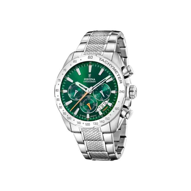 Orologio 44mm verde Uomo Festina Timeless Chronograph