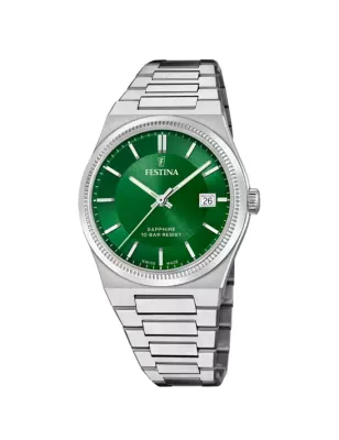 Orologio Swiss Made Rivé 40mm verde Uomo Festina