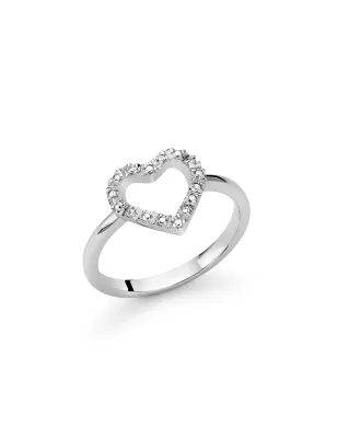 Anello in argento con Diamanti Donna Miluna Diamantissima