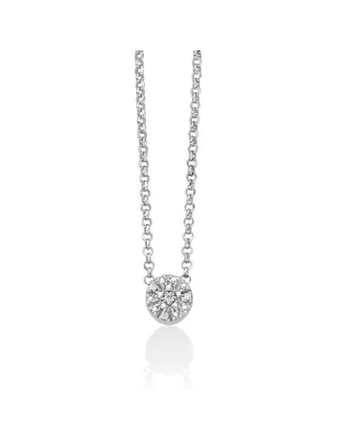 Collana in argento con Diamanti Donna Miluna Diamantissima