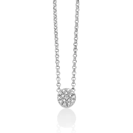 Collana in argento con Diamanti Donna Miluna Diamantissima