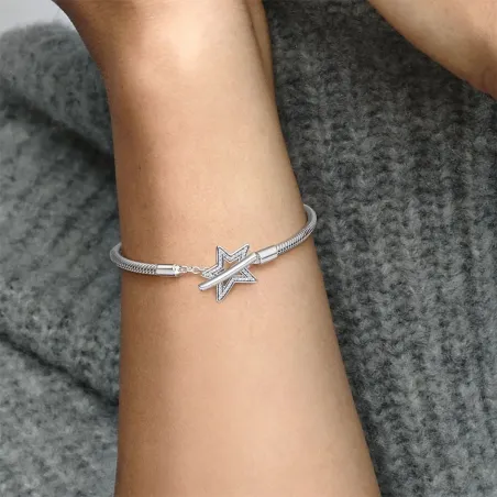 Bracciale con Chiusura a T e Stella 17cm DONNA Pandora