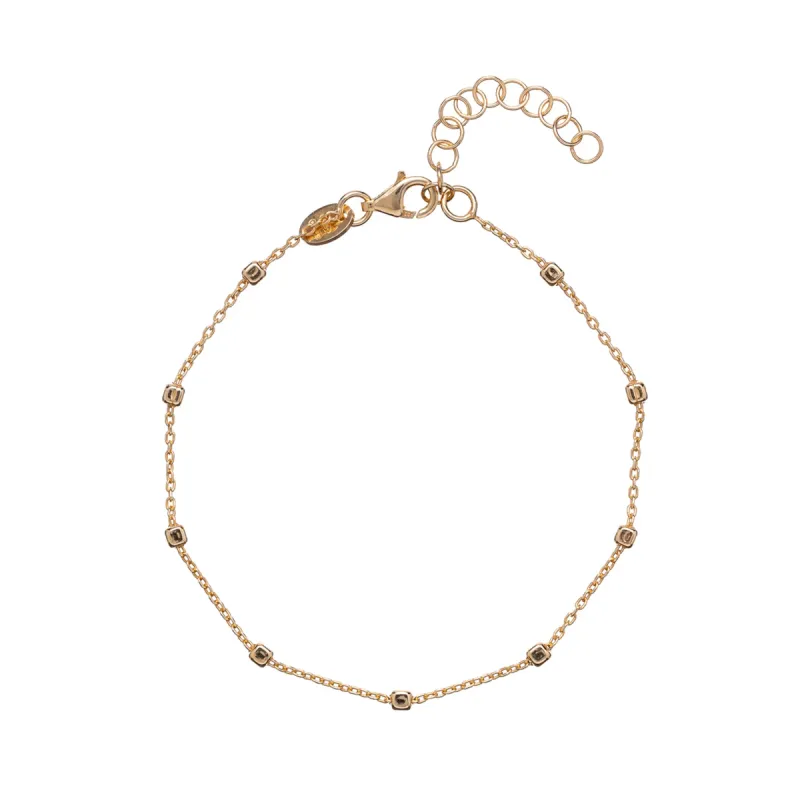 Bracciale dorato Cube Donna Alisia