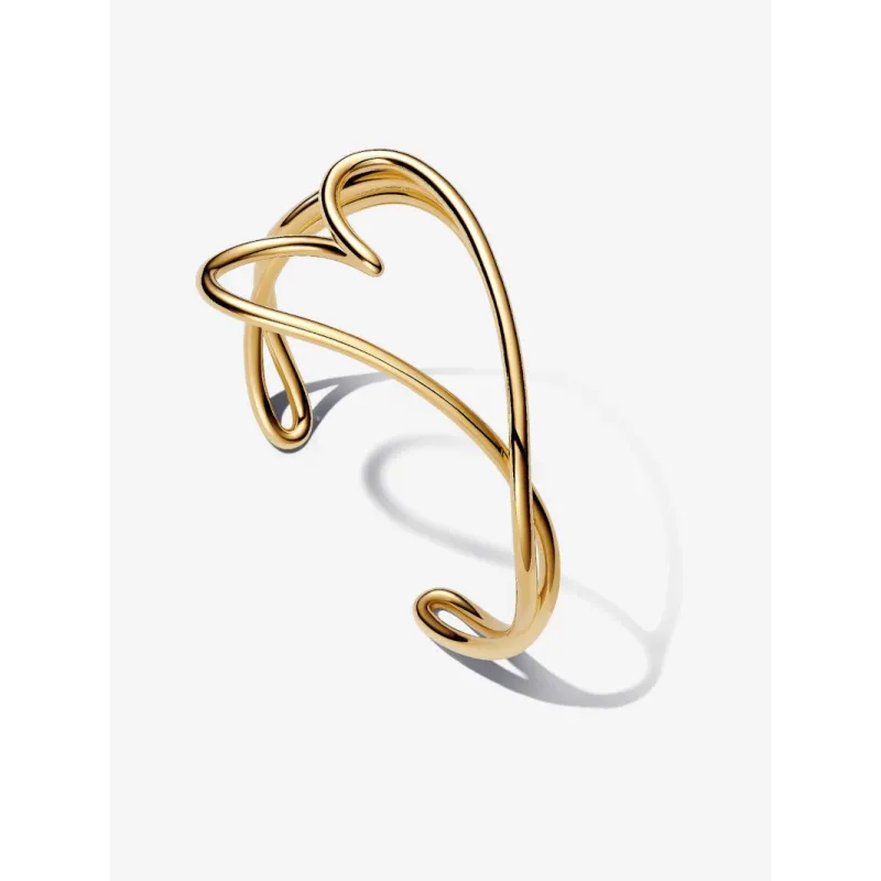 Bracciale aperto Cuore Linea Sinuosa Donna Pandora Bracciale aperto Cuore Linea Sinuosa Donna Pandora