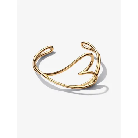 Bracciale aperto Cuore Linea Sinuosa Donna Pandora