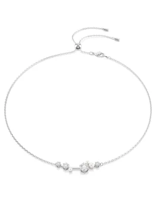 COLLANA CONSTELLA CRYSTAL PEARL TAGLI ROUND RODIO DONNA SWAROVSKI 