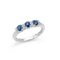 Anello in oro bianco Zaffiri e Diamanti Donna Miluna Le Gemme Anello in oro bianco Zaffiri e Diamanti Donna Miluna Le Gemme