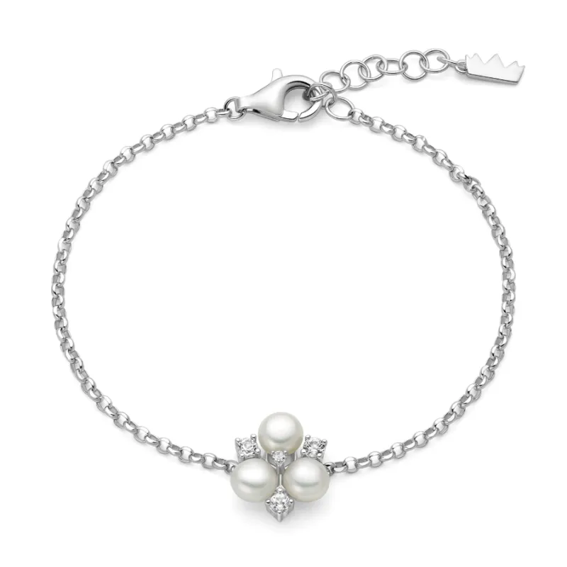 Bracciale Unica Bouquet in argento perle e topazi Donna Miluna