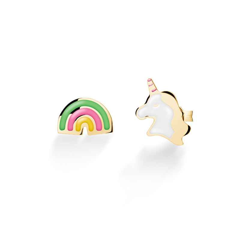Orecchini Toys Unicorno e Arcobaleno Bambini Le Bebe'