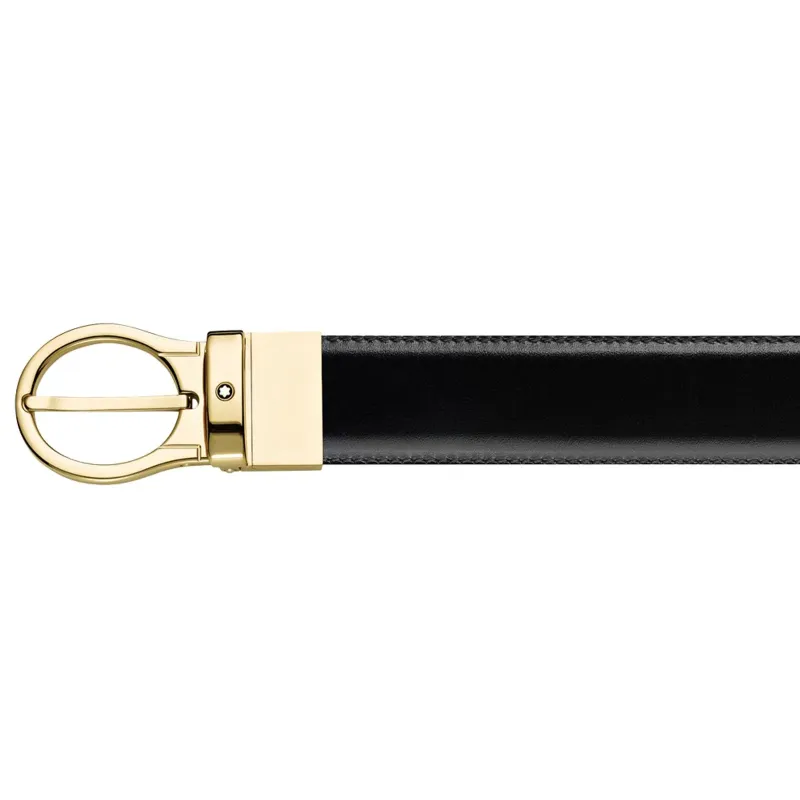 Cintura in pelle nera Business Line Uomo Montblanc Cintura in pelle nera Business Line Uomo Montblanc