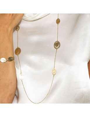 COLLANA LUNGA OVALI PREZIOSI DONNA AQUAFORTE  H4184898 AQUAFORTE