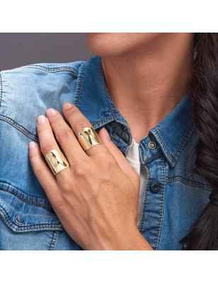 ANELLO LETTERA A MAXI FASCIONE DONNA AQUAFORTE