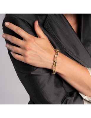 BRACCIALE GLI OVALI CON ZIRCONI BIANCHI AQUAFORTE H0462584 AQUAFORTE