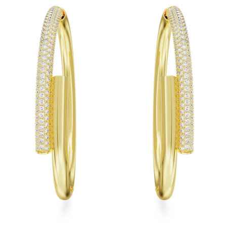 Orecchini a cerchio Dextera placcato color oro Donna Swarovski