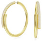 Orecchini a cerchio Dextera placcato color oro Donna Swarovski Orecchini a cerchio Dextera placcato color oro Donna Swarovski
