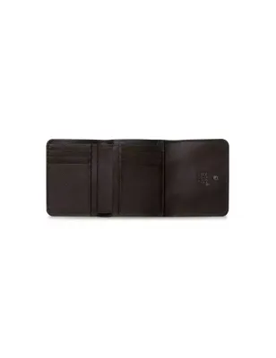 Portafoglio in pelle e tessuto mocha Donna Montblanc