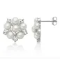 Orecchini Unica Bouquet in argento perle e topazi Donna Miluna Orecchini Unica Bouquet in argento perle e topazi Donna Miluna