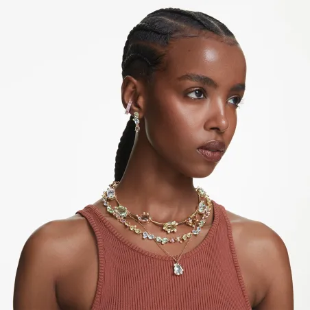 Collana Pendente Gema Taglio misto Multicolore Donna Swarovski