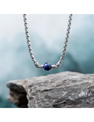 Collana Acciaio Lapislazzuli Pietre Uomo Morellato