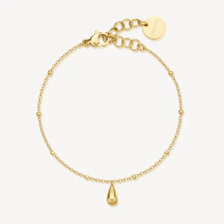 Bracciale dorato Perfect con goccia pendente Donna Brosway