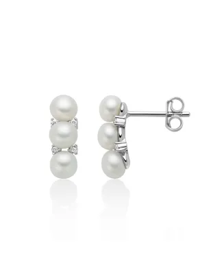 Orecchini Unica Bouquet in argento perle e topazi Donna Miluna