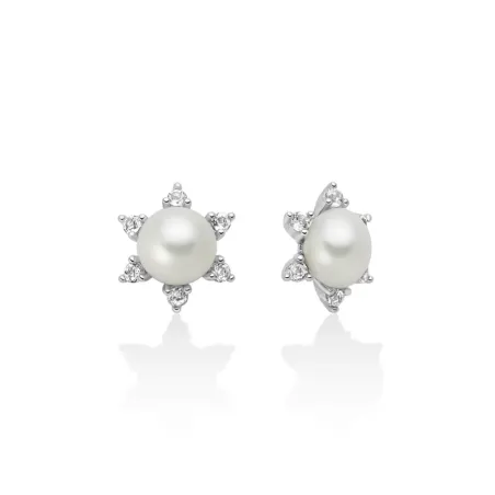 Orecchini Unica Bouquet in argento perla e topazi Donna Miluna