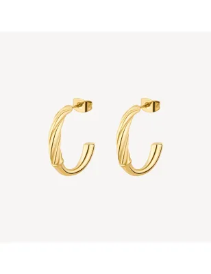 Orecchini cerchio dorati AMY DONNA Brosway BAY27 Brosway