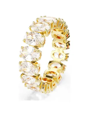 Anello Matrix taglio Oval placcato color oro mis.58 Swarovski