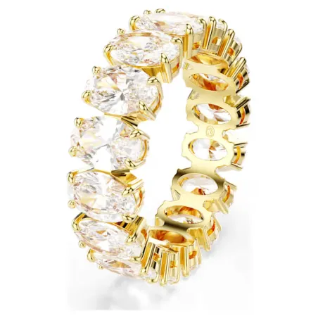 Anello Matrix taglio Oval placcato color oro mis.58 Swarovski