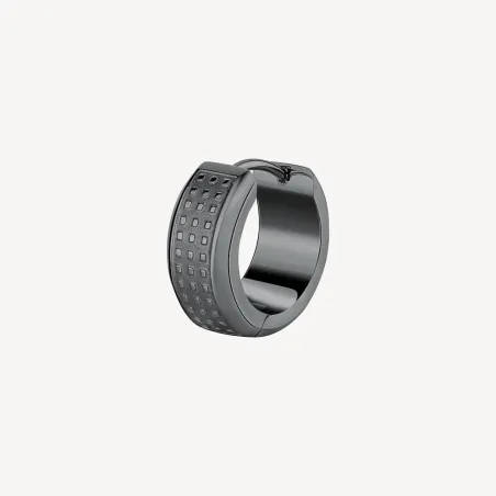 Monorecchino acciaio pvd rutenio Uomo Brosway Bullet