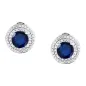 Orecchini Tesori zircone centrale blu Donna Morellato