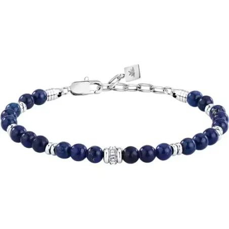 Bracciale Pietre Lapislazzuli blu Uomo Morellato
