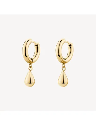 Orecchini cerchietto pendenti a goccia dorati Perfect DONNA Brosway
